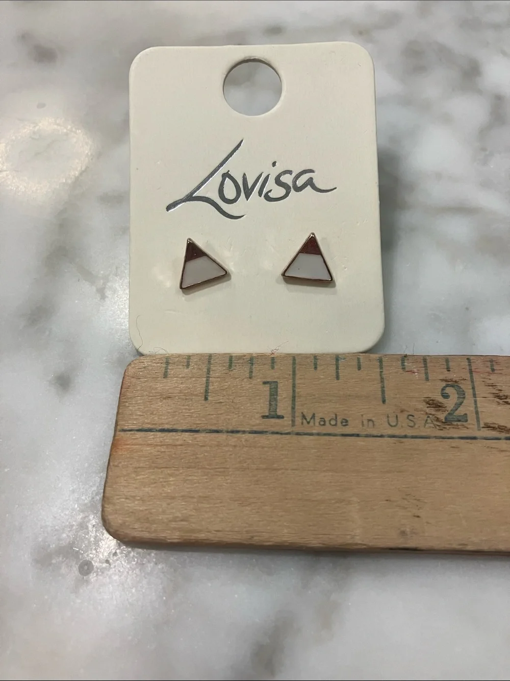 Lovisa Stud Earring pair- White, Gold & Red- set of 3 pairs